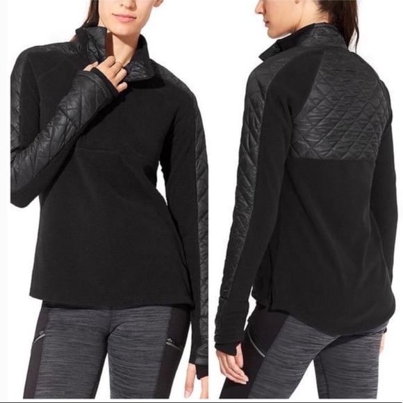 Athleta Vortex Halfzip Quilted Fleece 